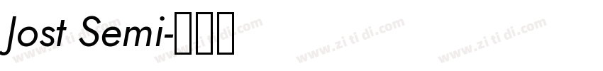 Jost Semi字体转换